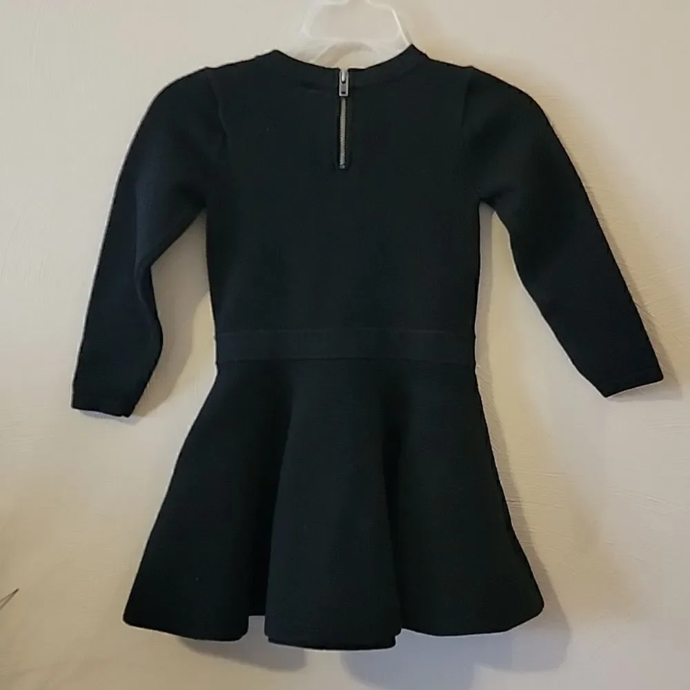 BABY GAP BLACK LONG-SLEEVE SWEATER DRESS, SIZE 18-20 MONTHS